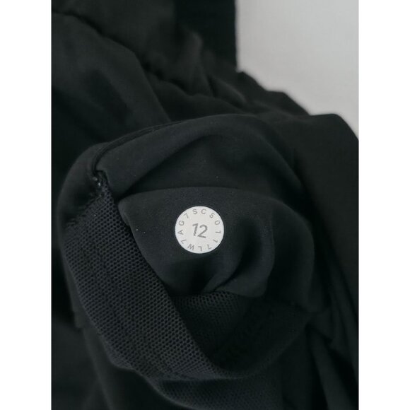 Lululemon ON THE FLY Black Athletic 2.5" Shorts w/ Drawstring Waist Womens Sz 12 - Picture 6 of 7